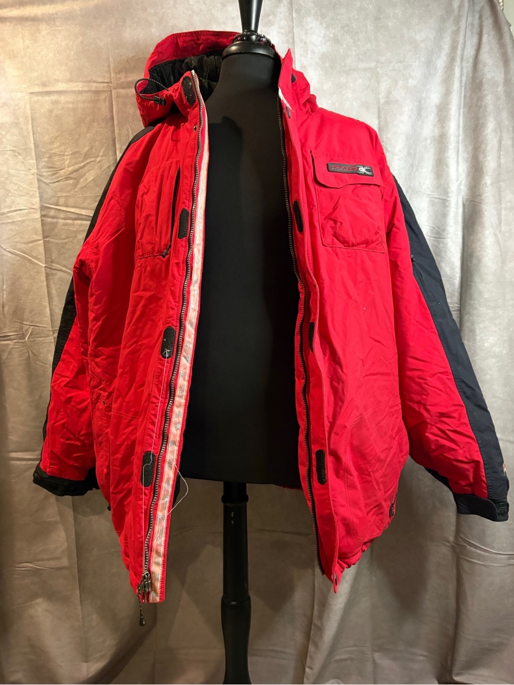 Spyder XSCAP Entrant GII Vintage Ski Jacket Men’s XXL Red - Picture 1 of 9